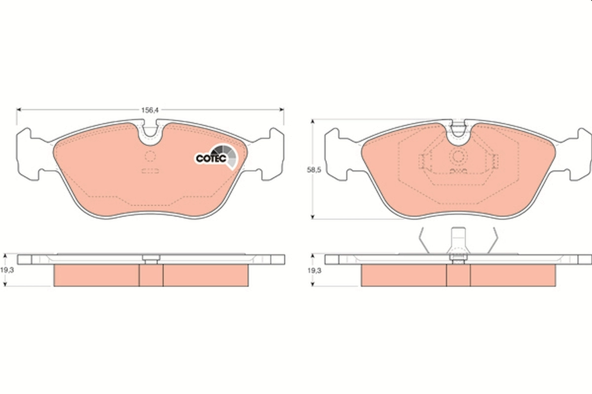 Set placute frana