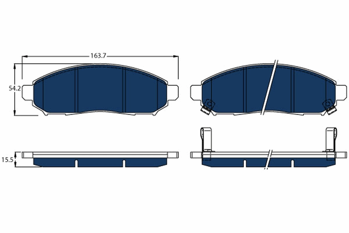 Set placute frana