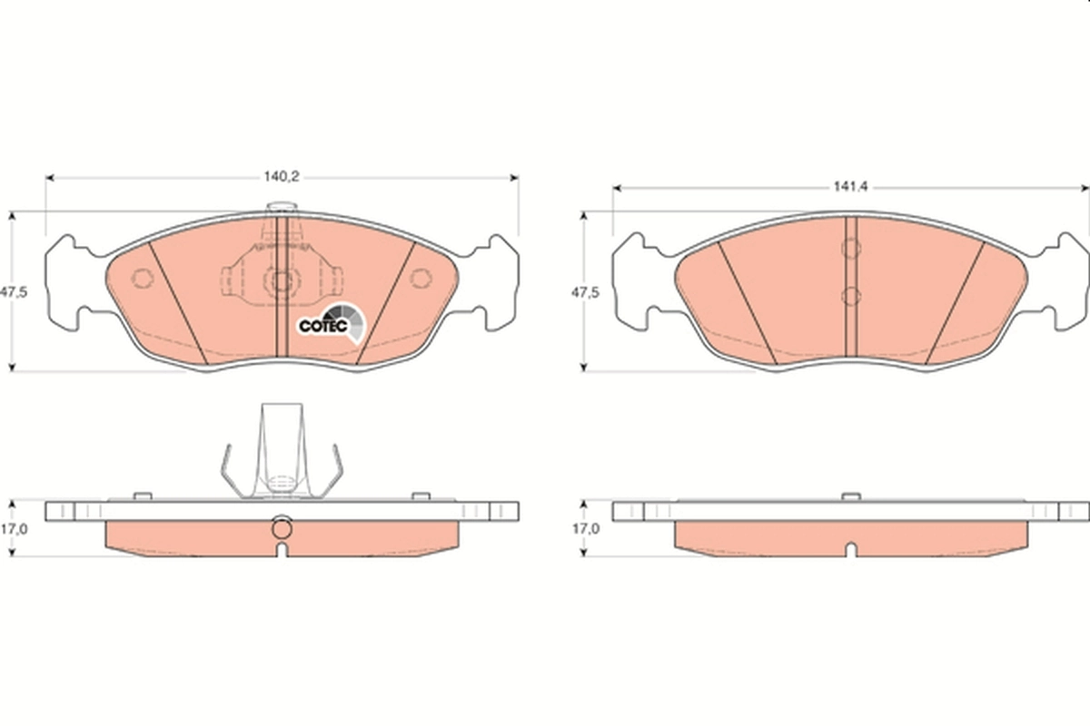 Set placute frana