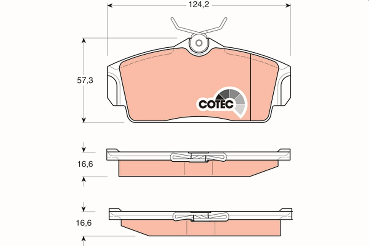 Set placute frana