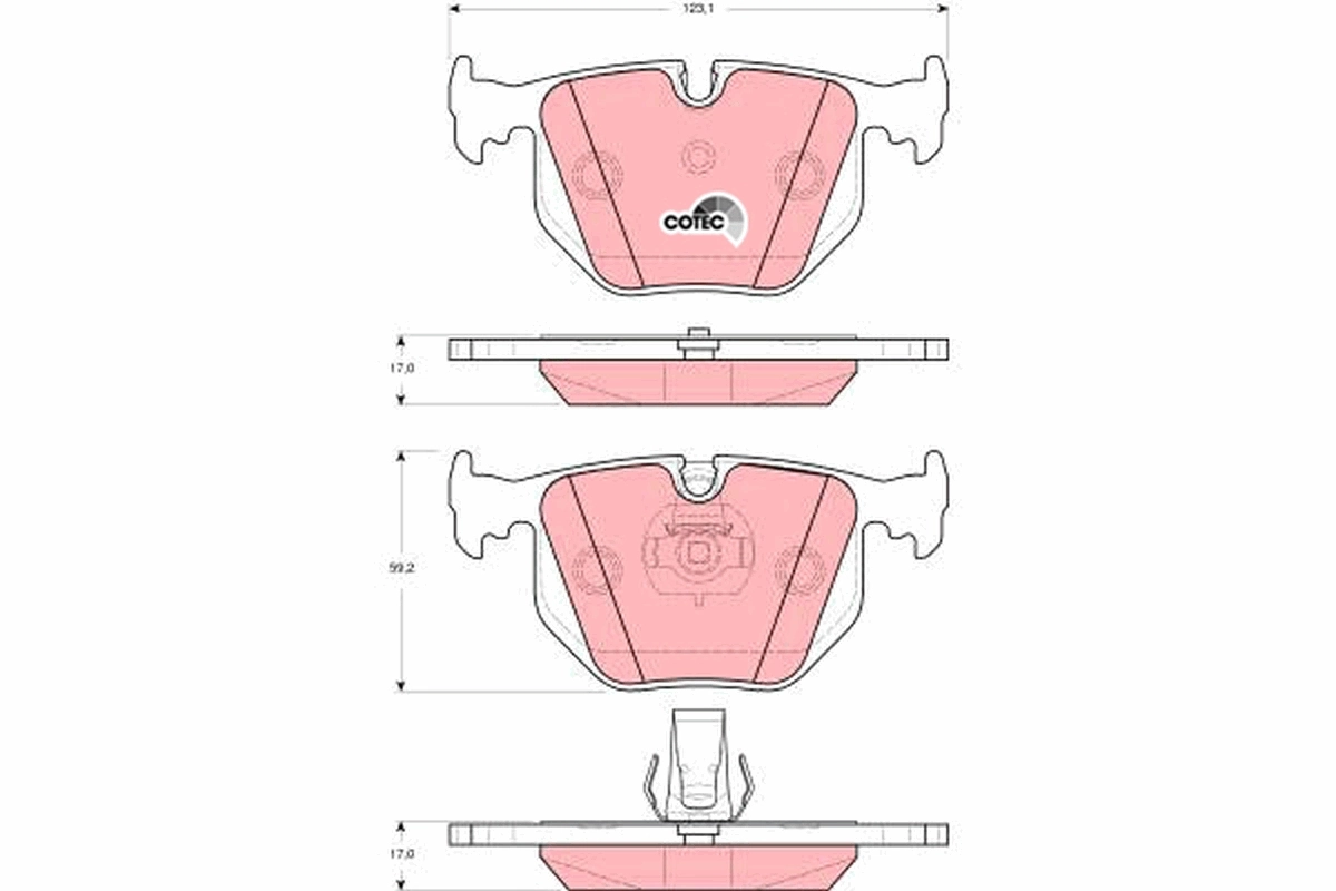 Set placute frana