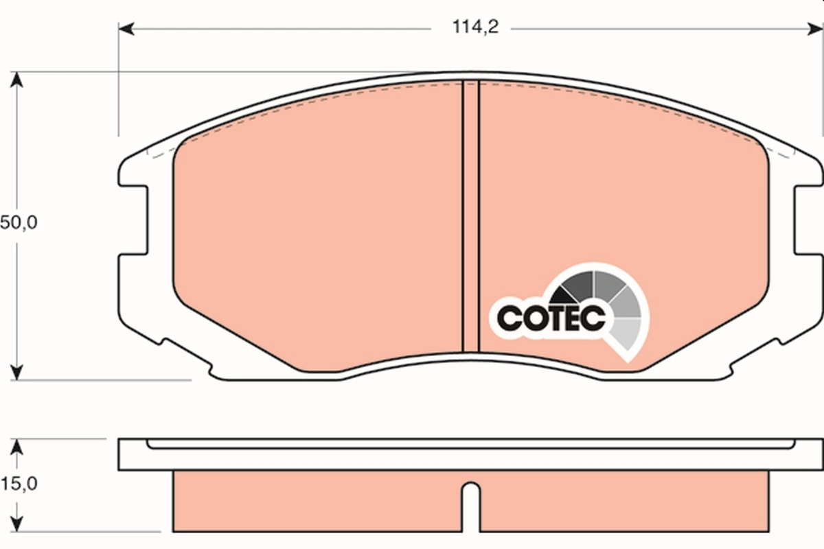 Set placute frana