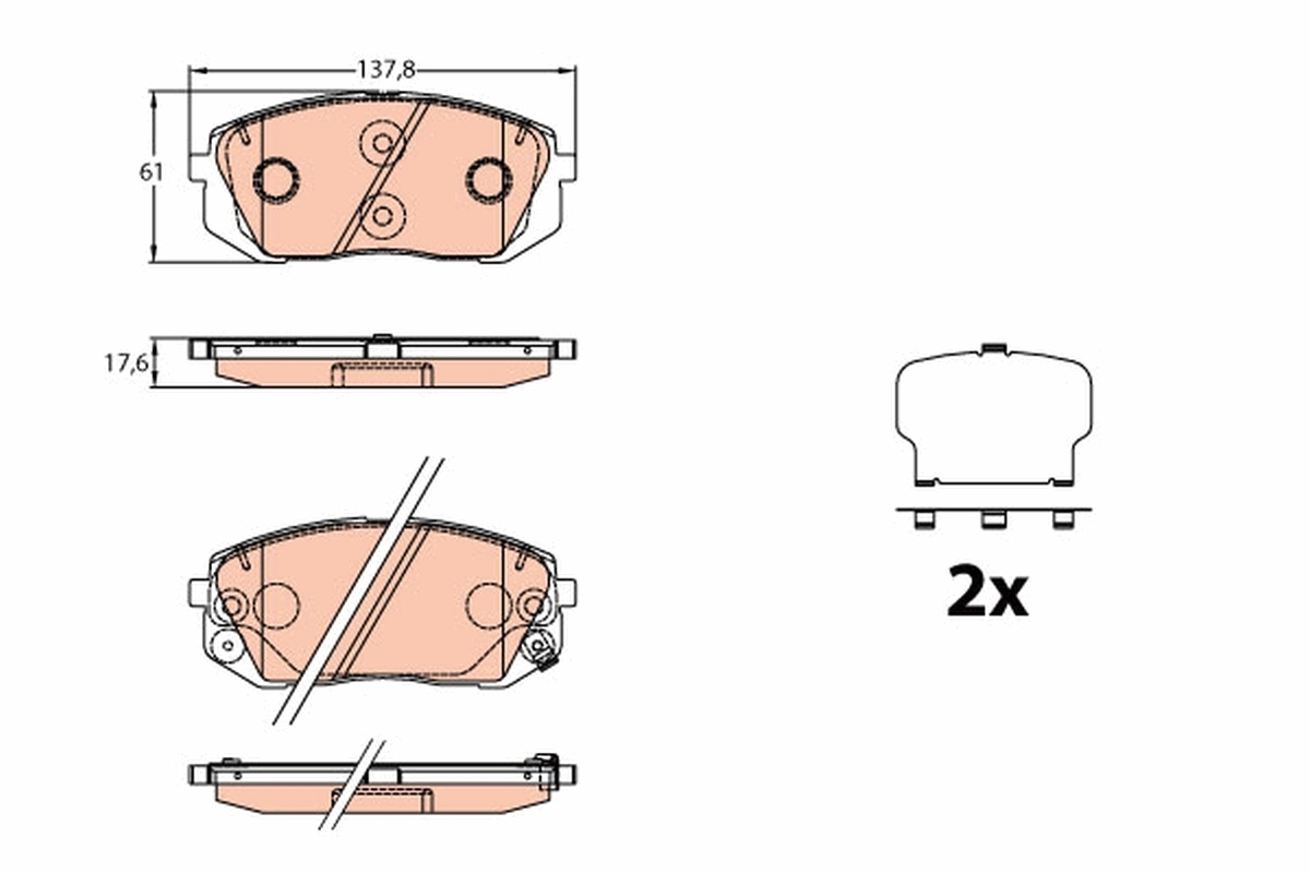 Set placute frana