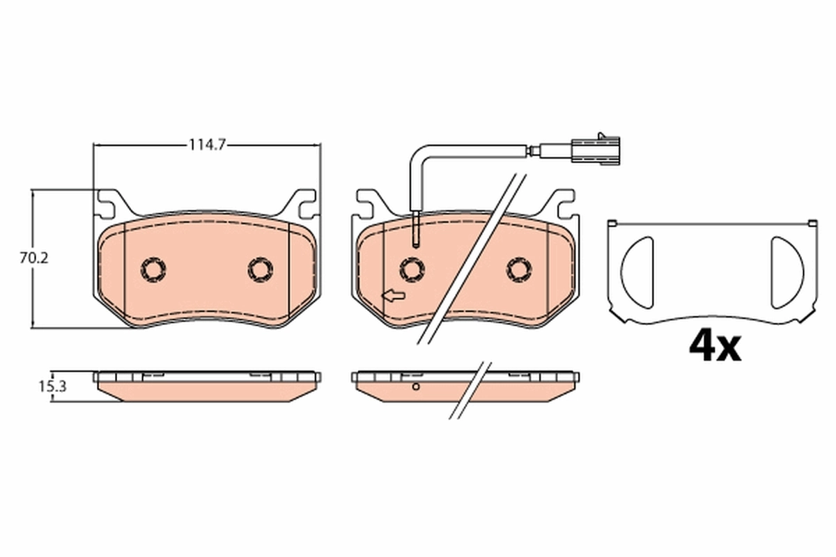 Set placute frana