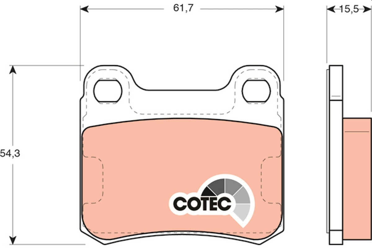 Set placute frana