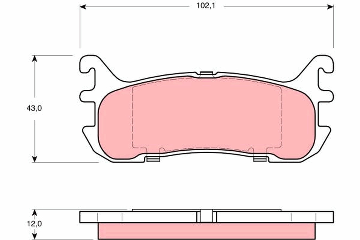 Set placute frana