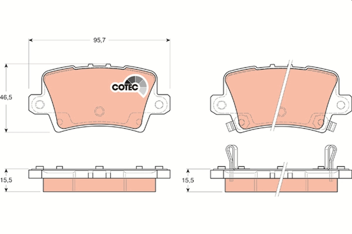 Set placute frana
