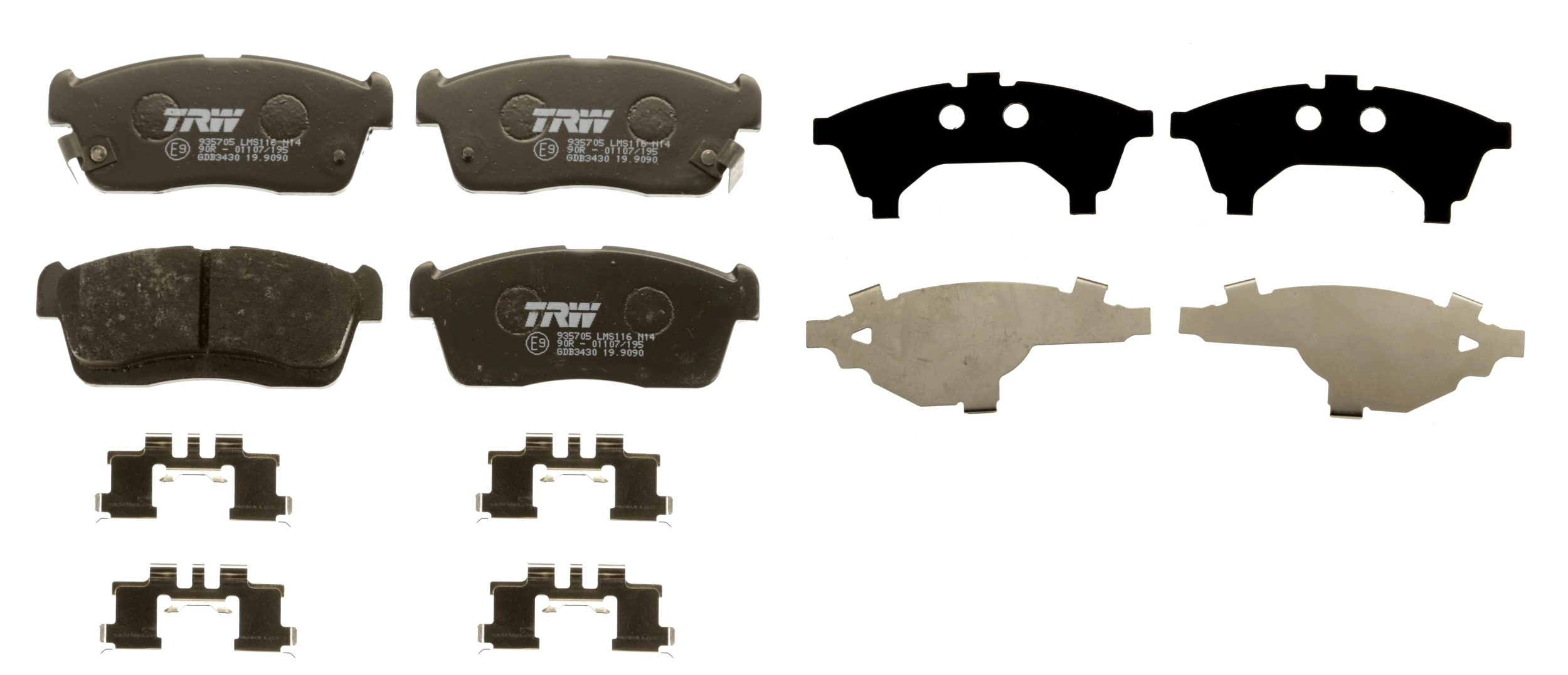 Set placute frana