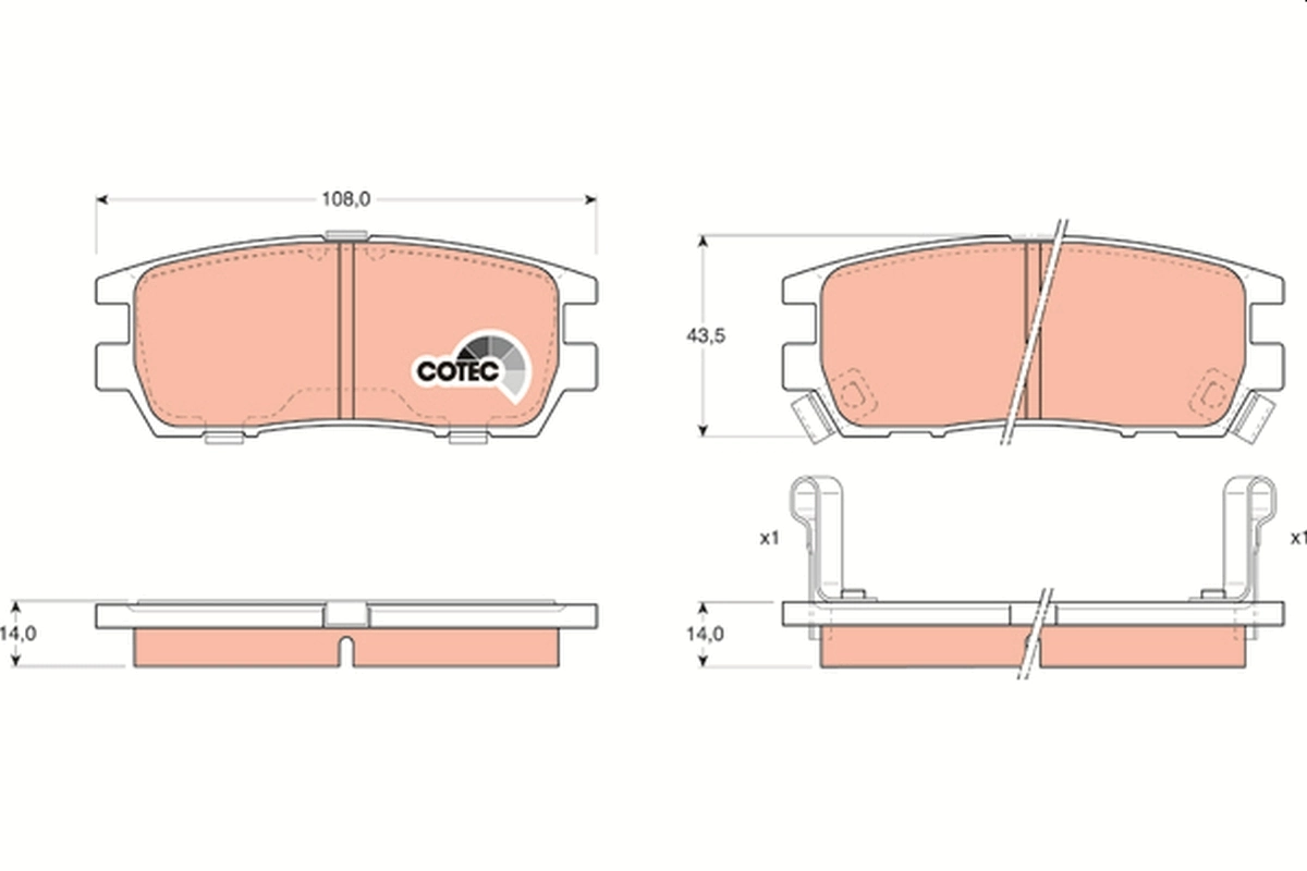 Set placute frana