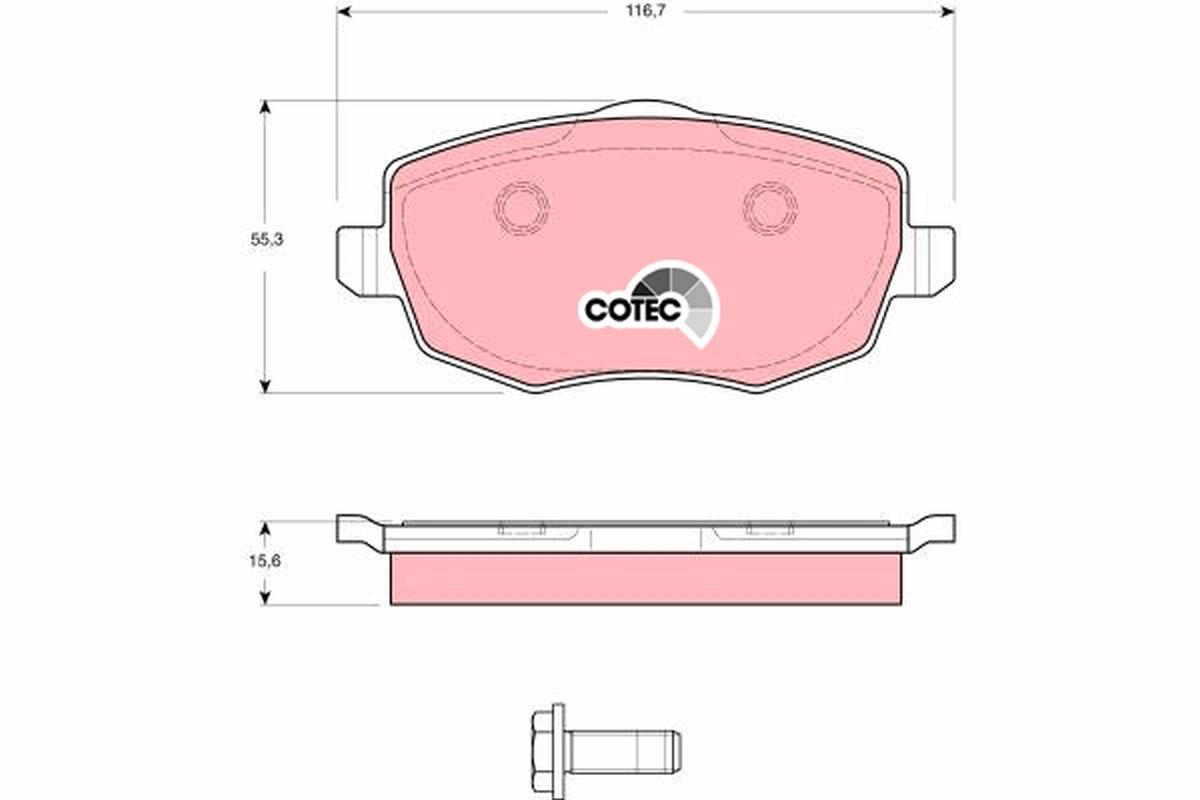 Set placute frana