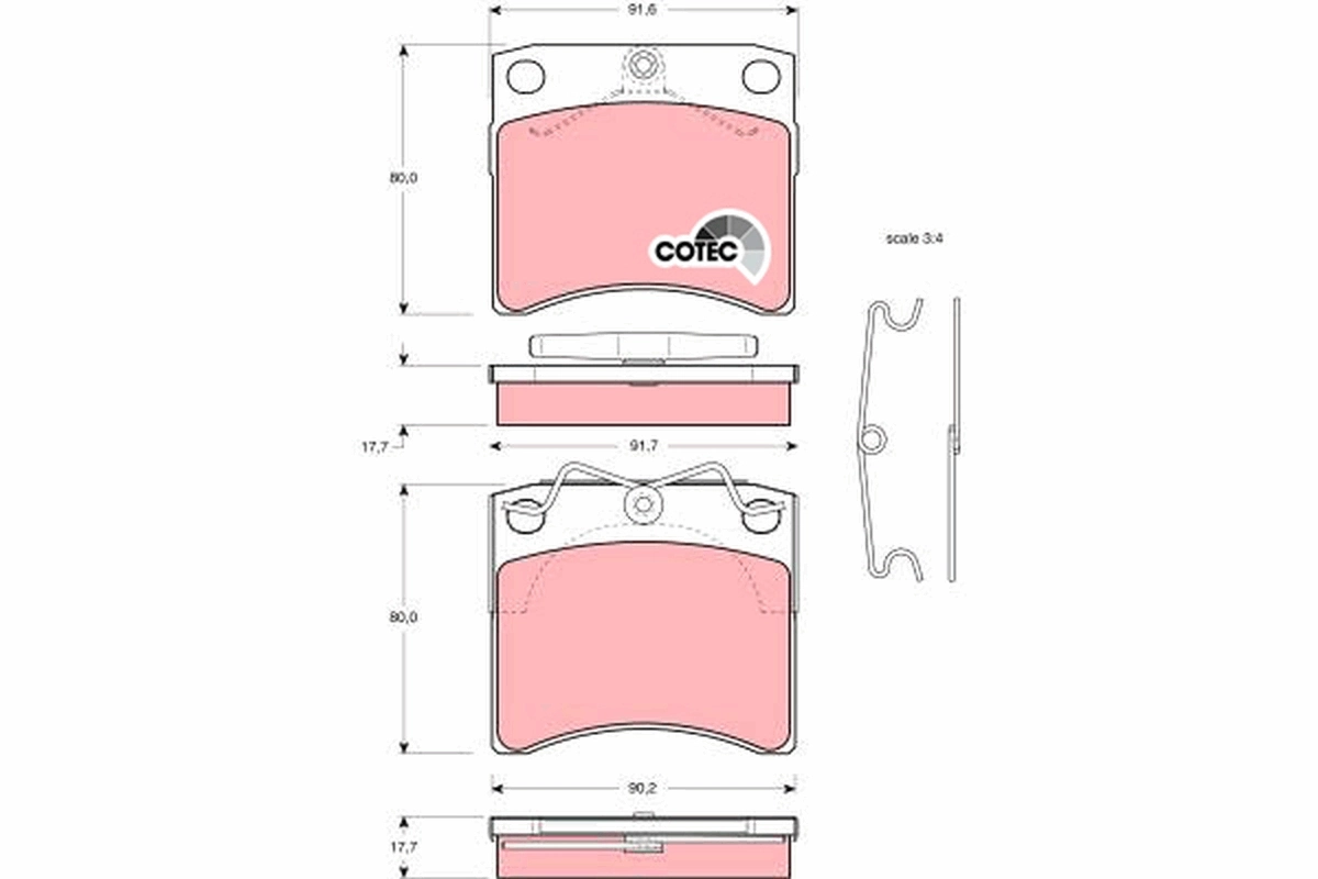 Set placute frana