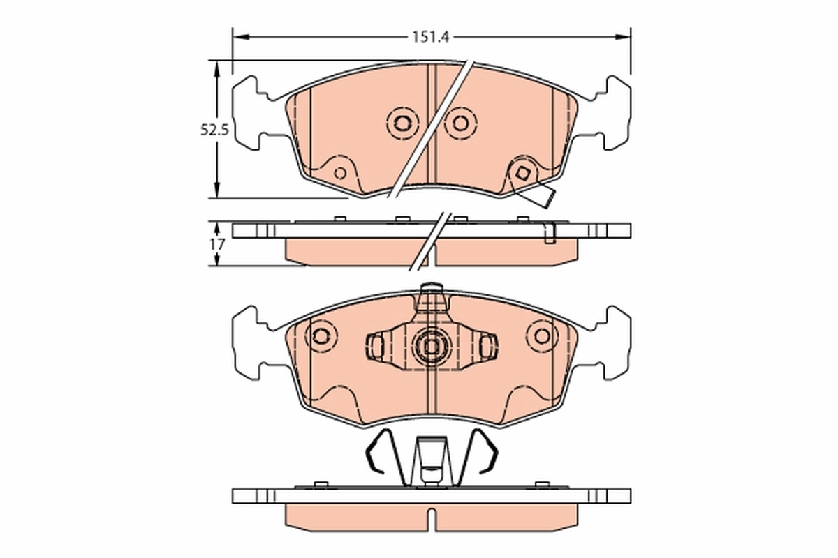 Set placute frana