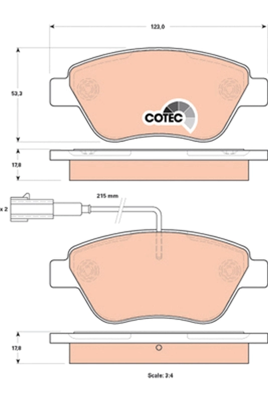 Set placute frana