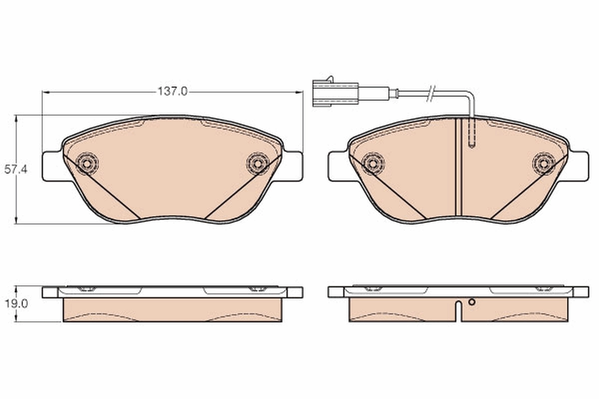 Set placute frana