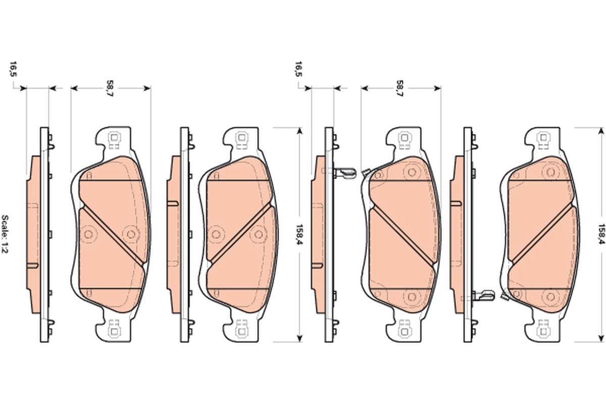 Set placute frana