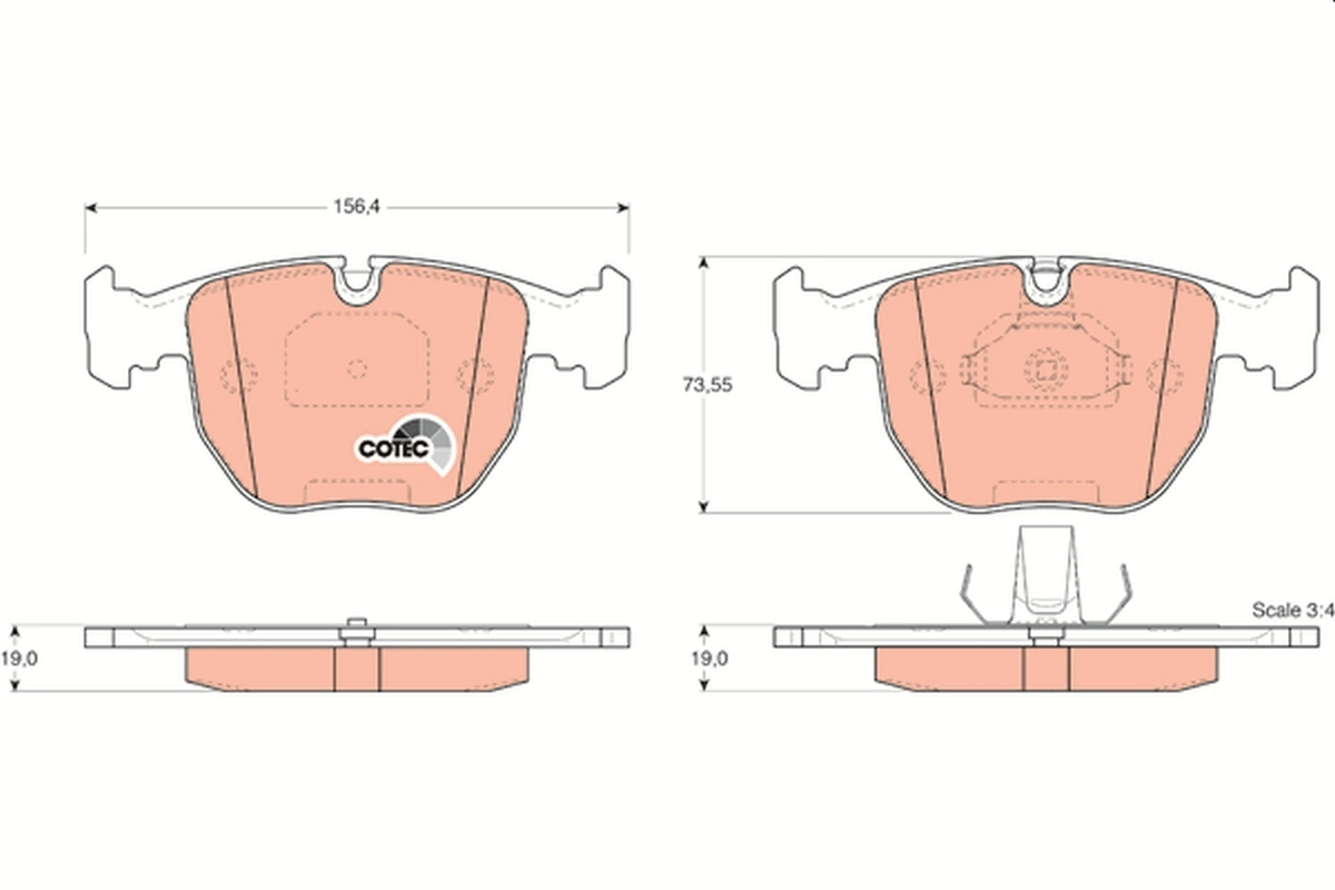 Set placute frana