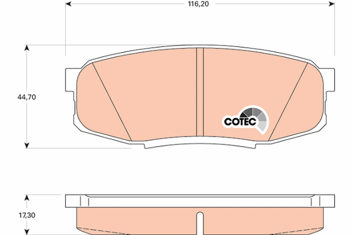 Set placute frana