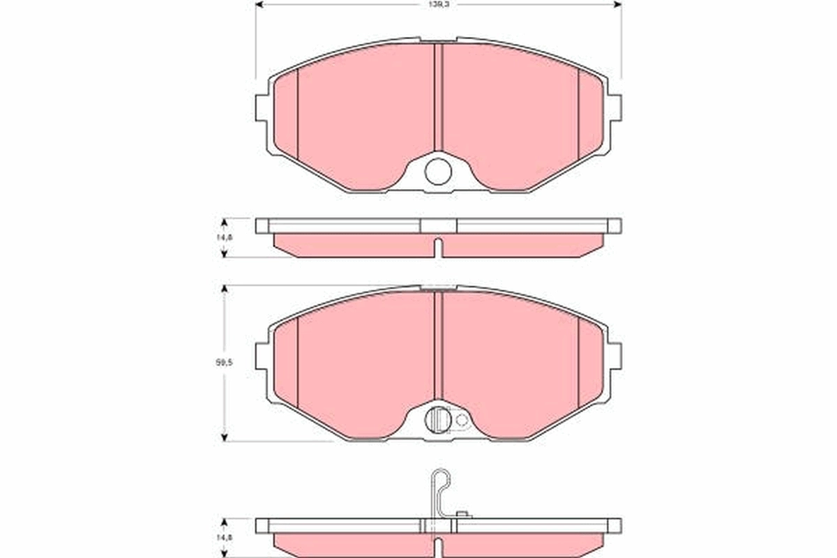 Set placute frana