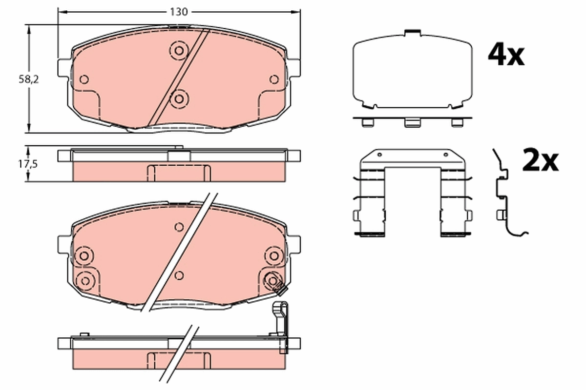 Set placute frana