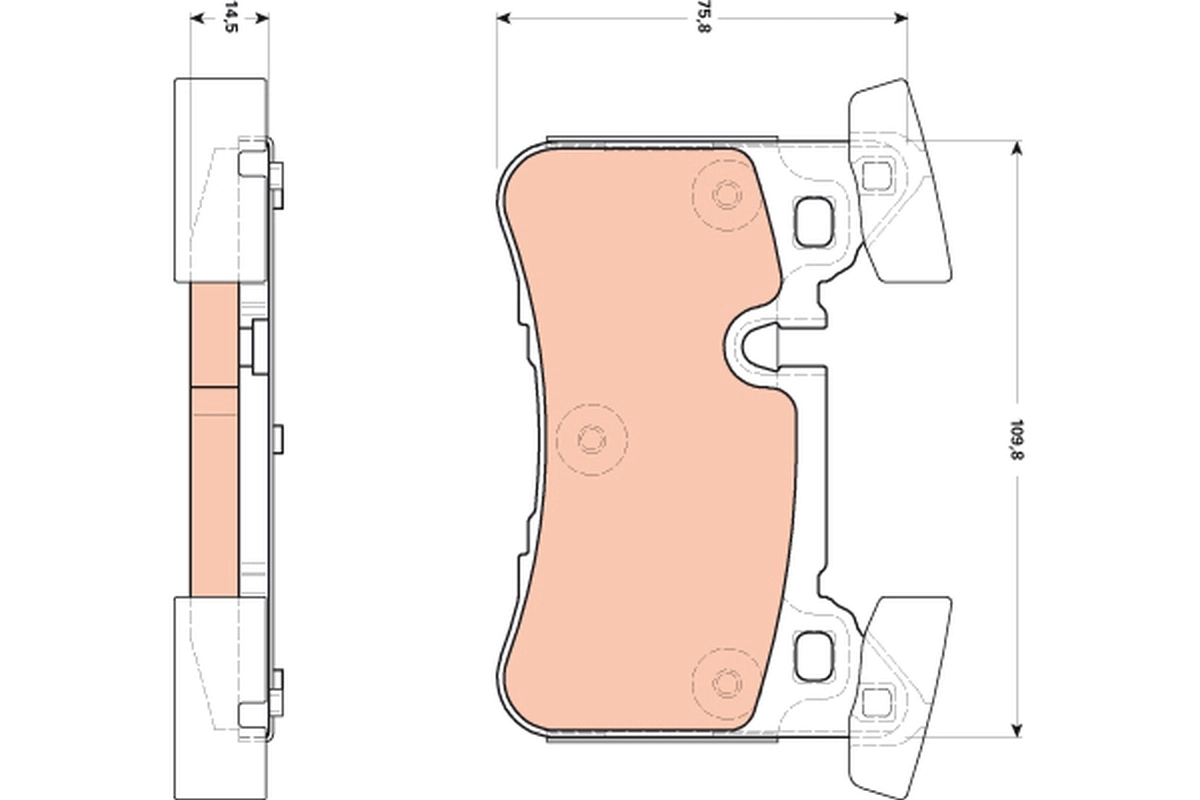 Set placute frana