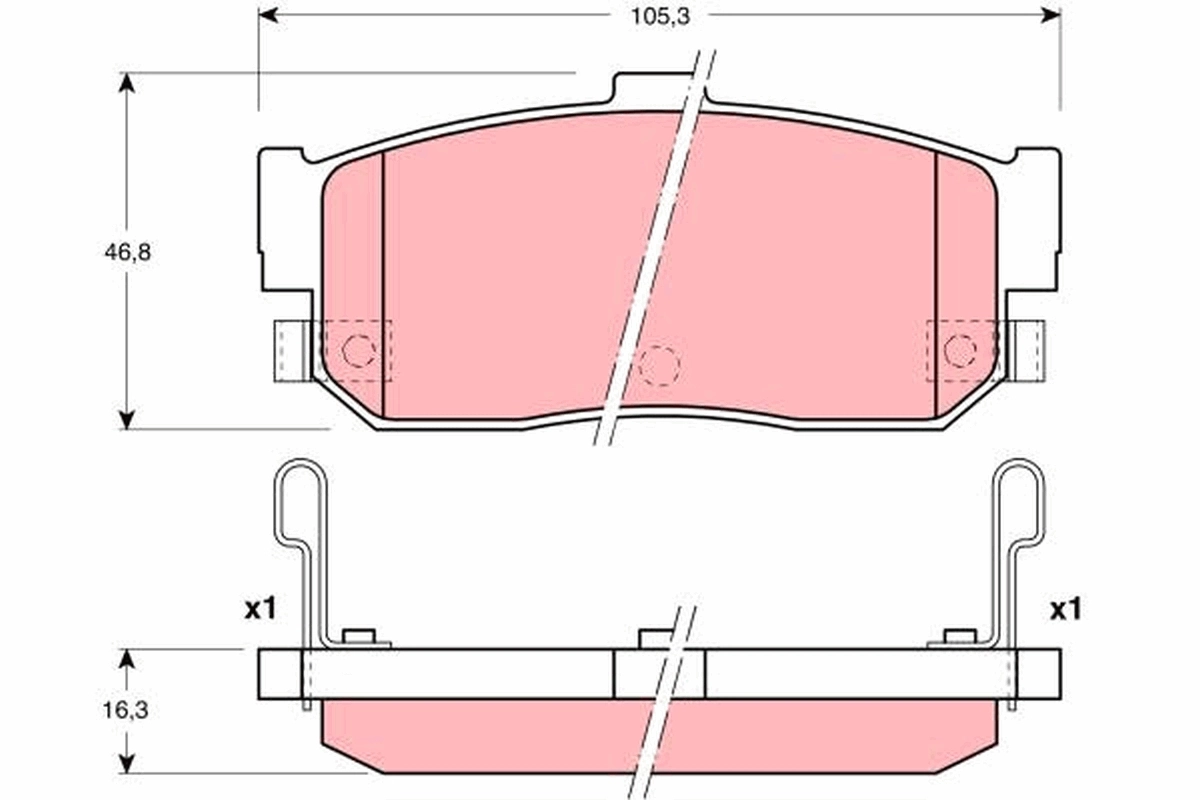 Set placute frana