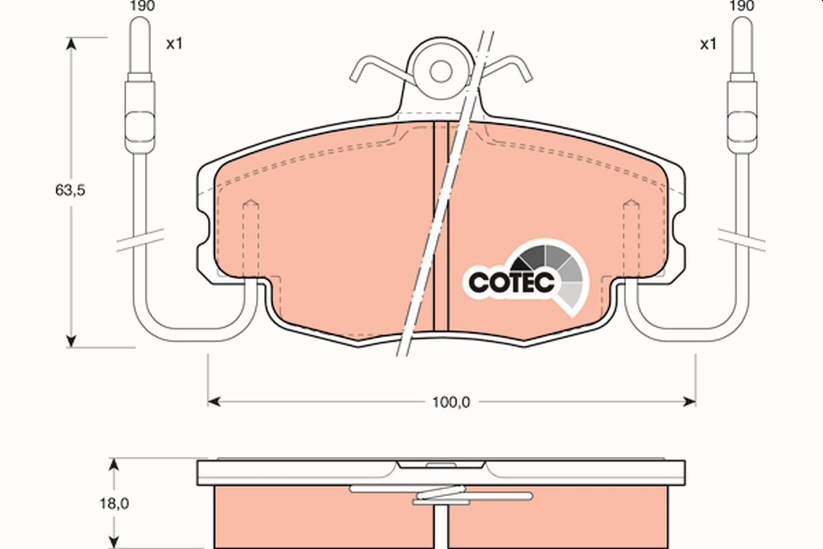 Set placute frana