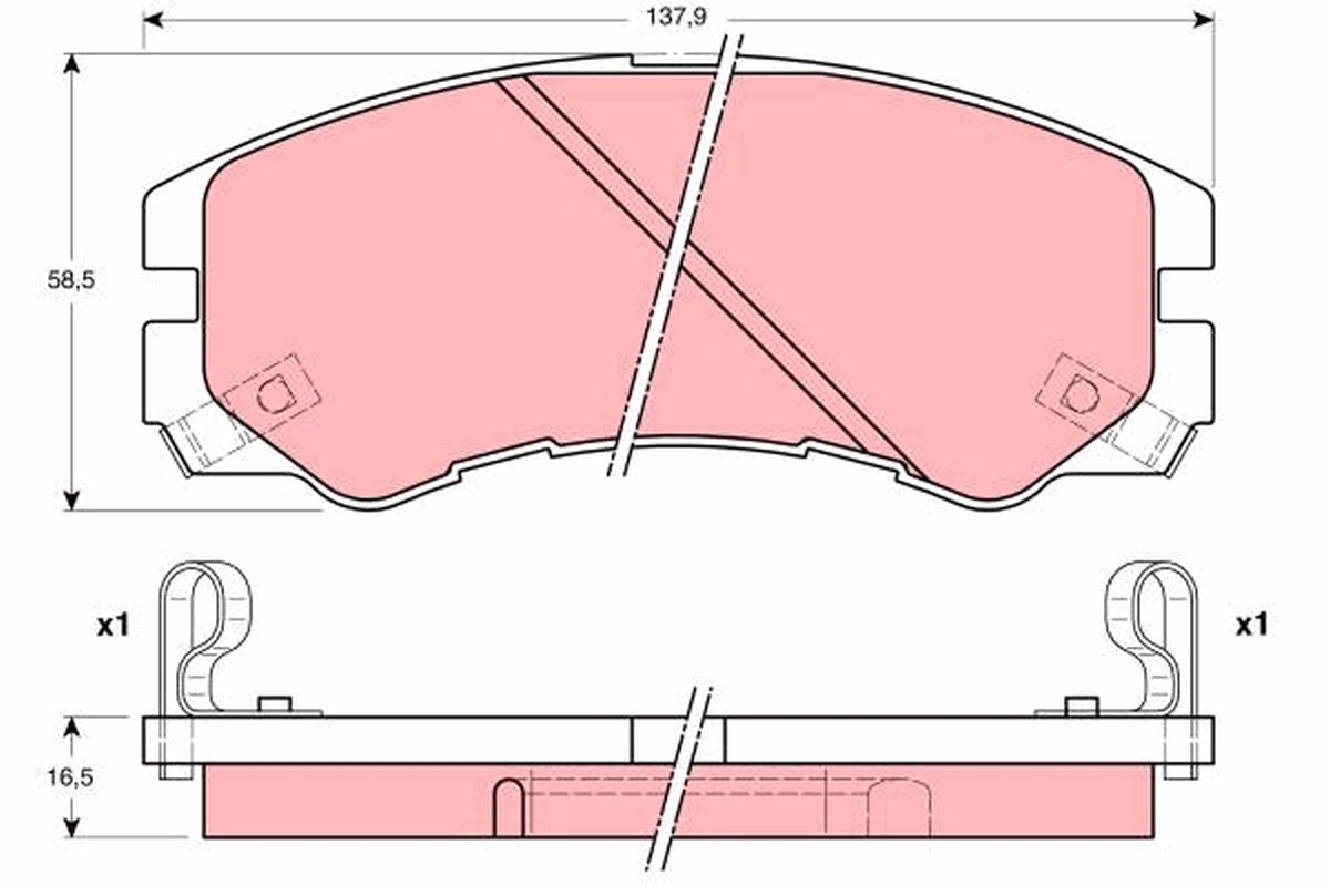 Set placute frana