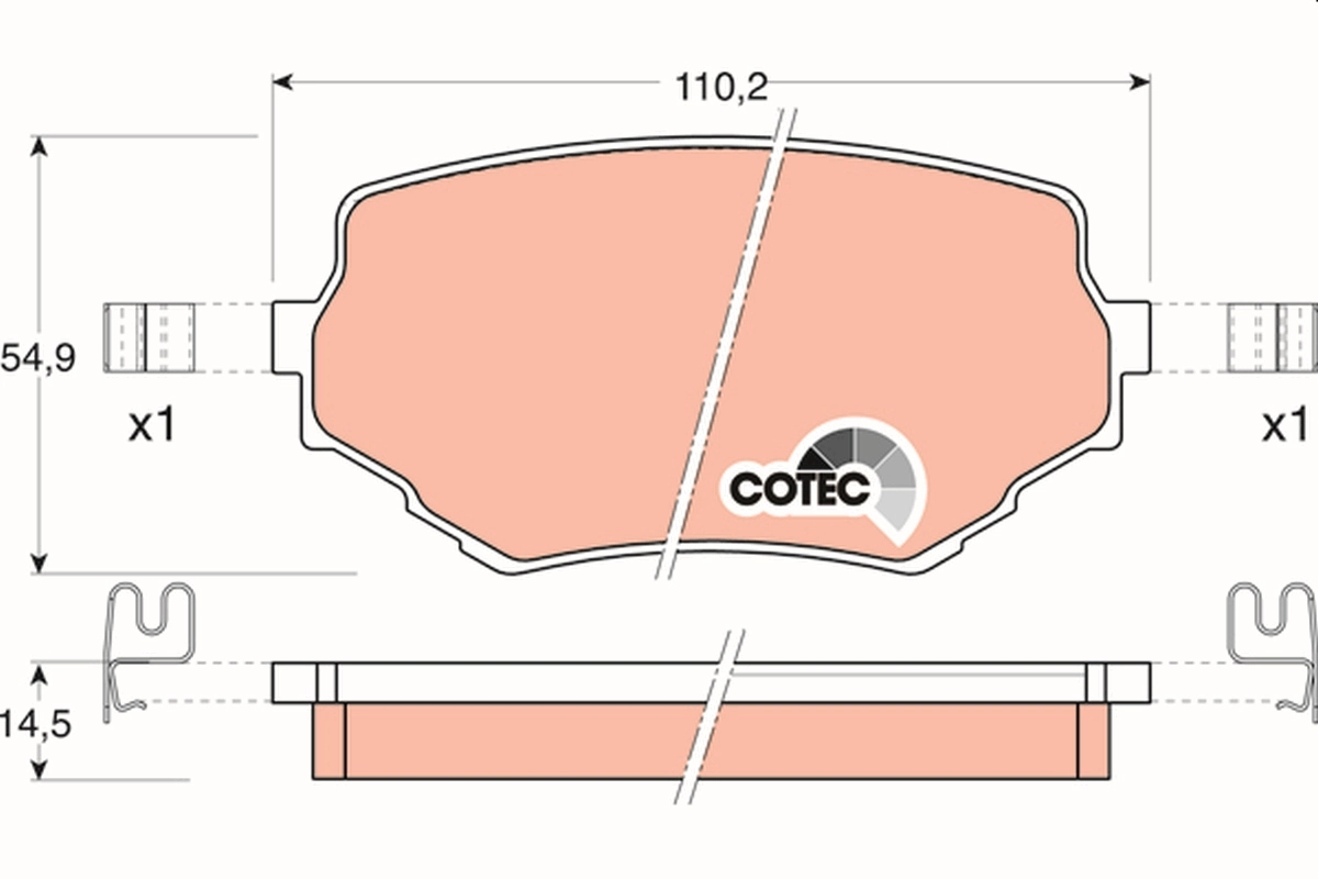 Set placute frana