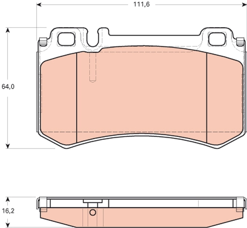 Set placute frana