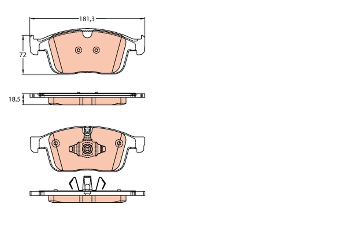 Set placute frana