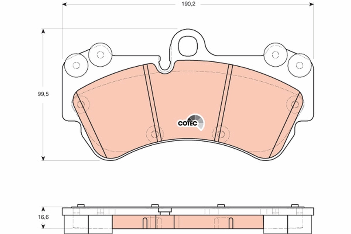 Set placute frana
