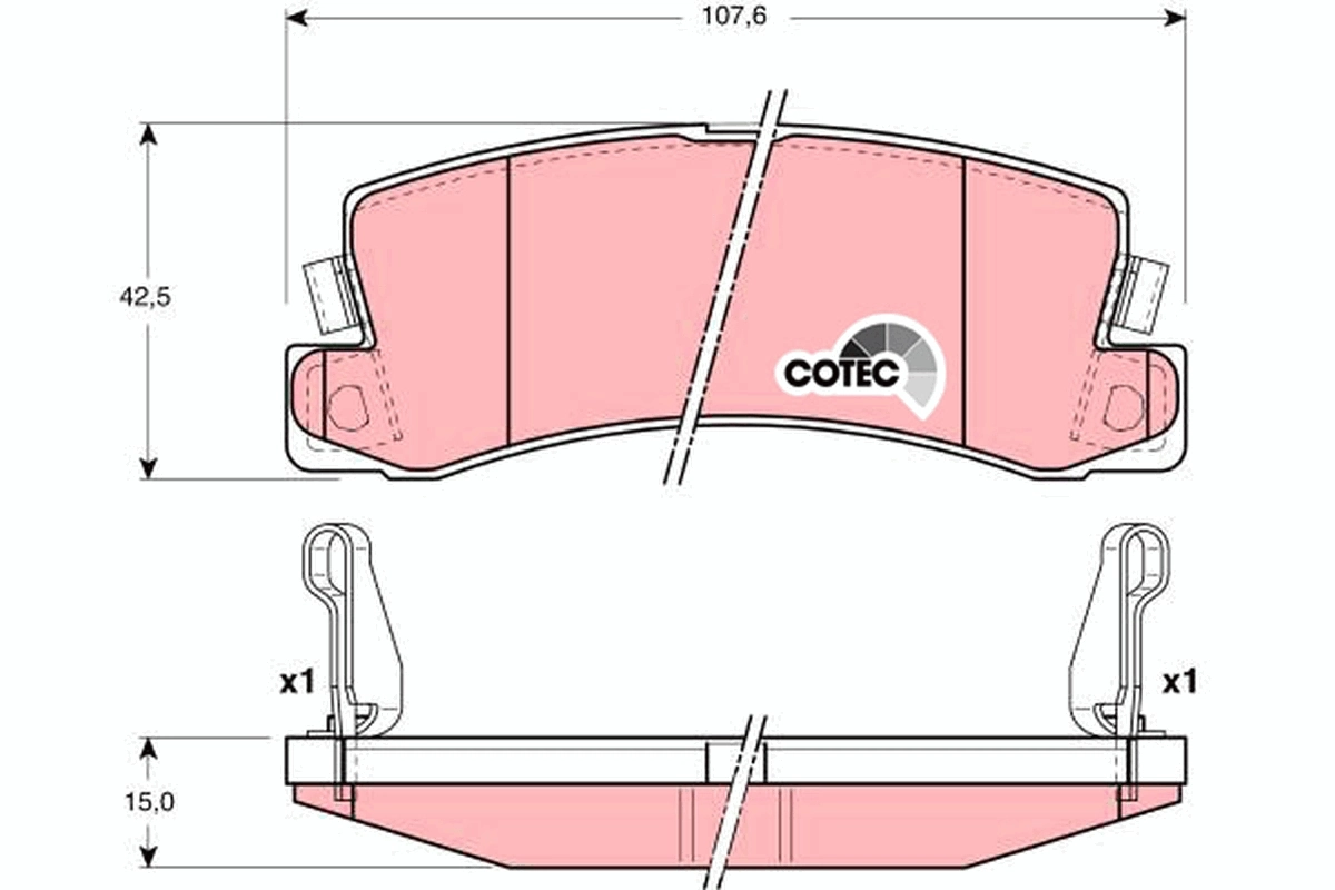Set placute frana