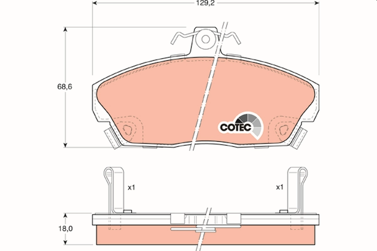 Set placute frana