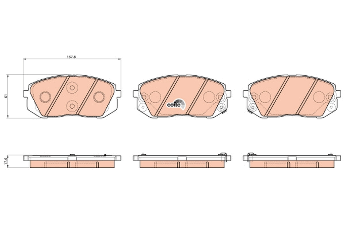 Set placute frana