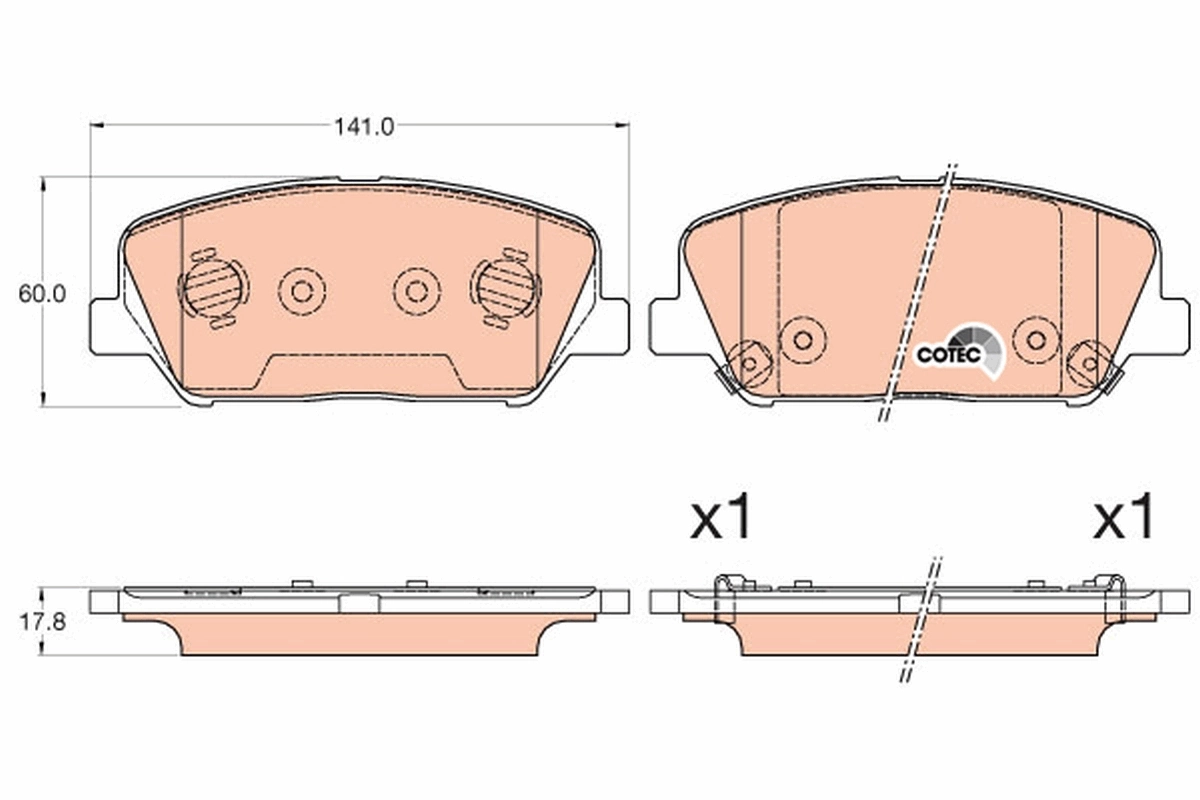 Set placute frana
