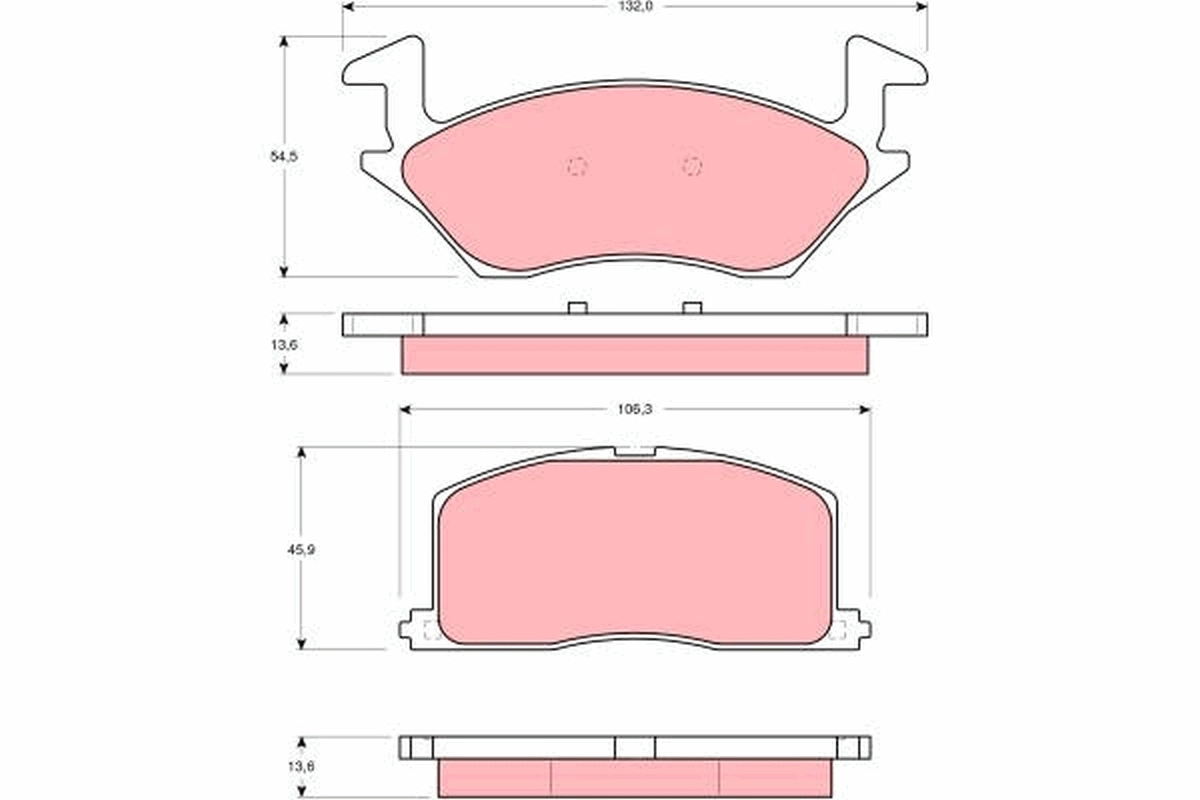 Set placute frana