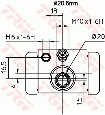 Cilindru receptor frana