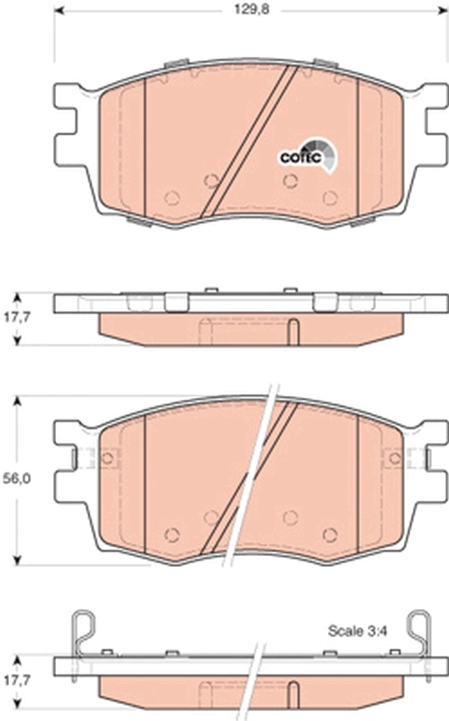 Set placute frana