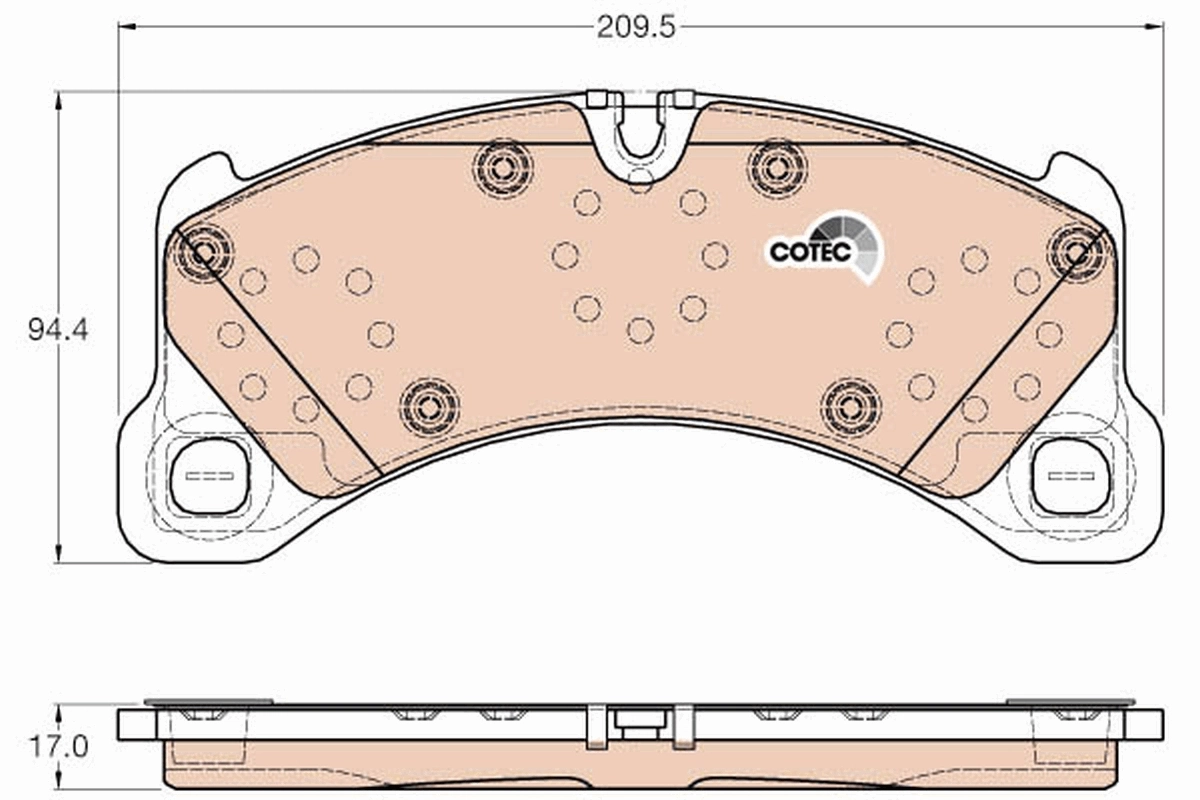 Set placute frana