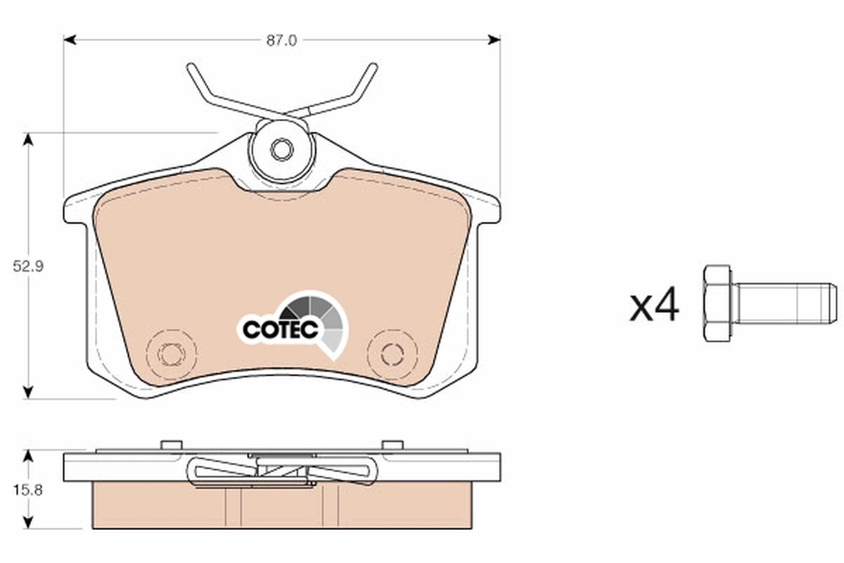 Set placute frana