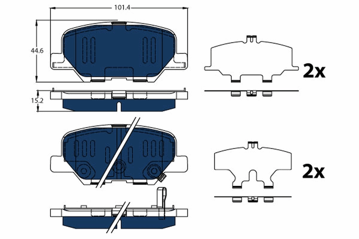 Set placute frana