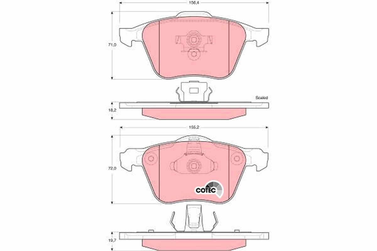 Set placute frana