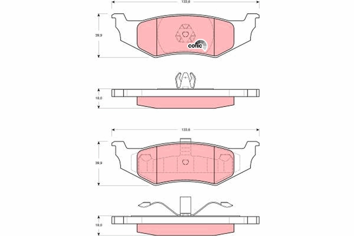 Set placute frana