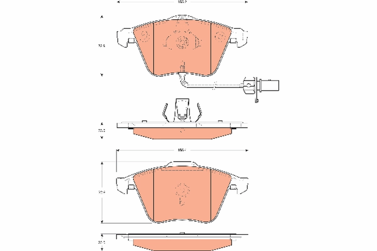 Set placute frana