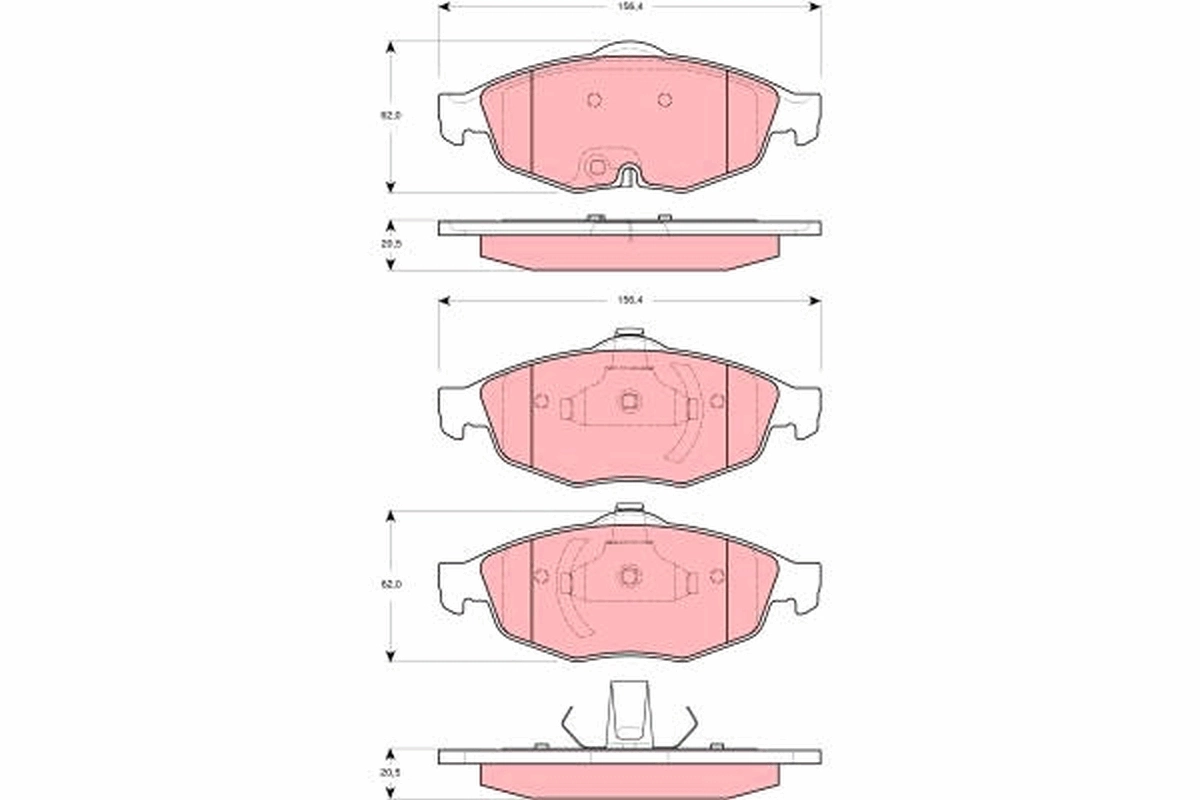 Set placute frana