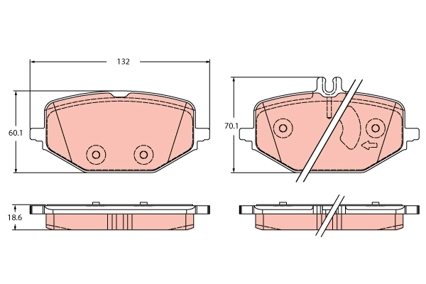 Set placute frana