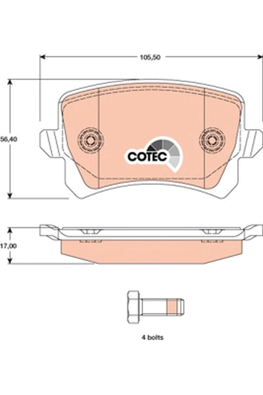 Set placute frana