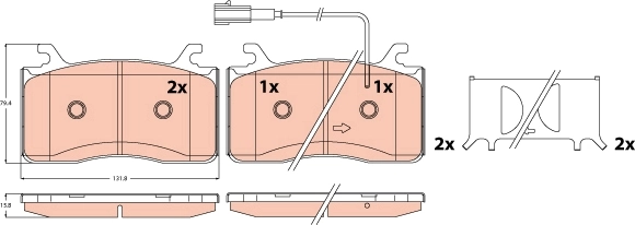 Set placute frana
