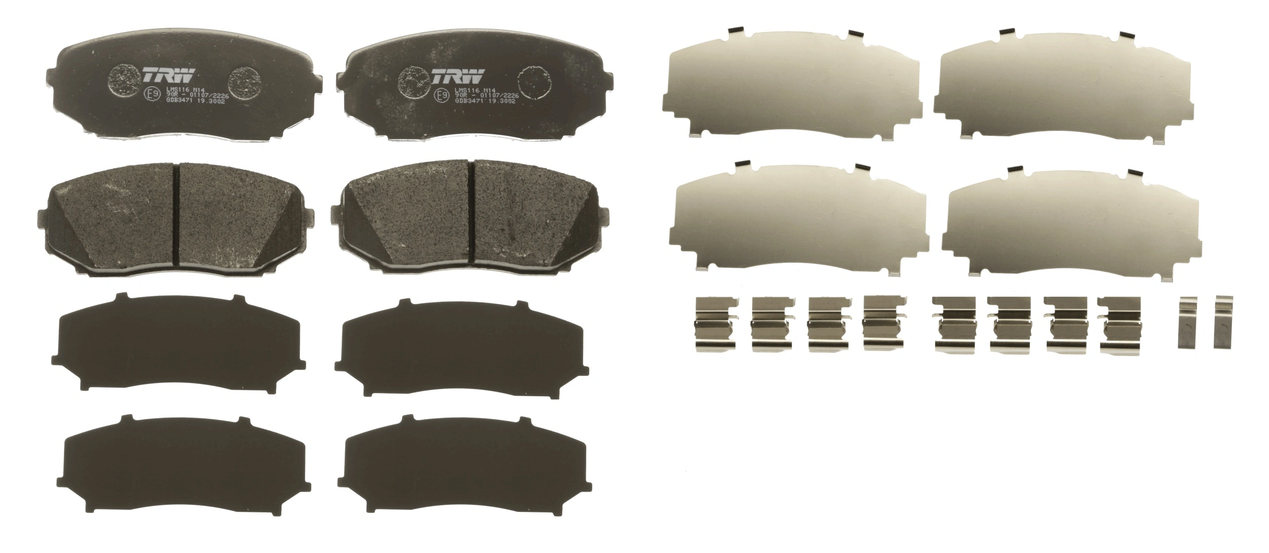 Set placute frana