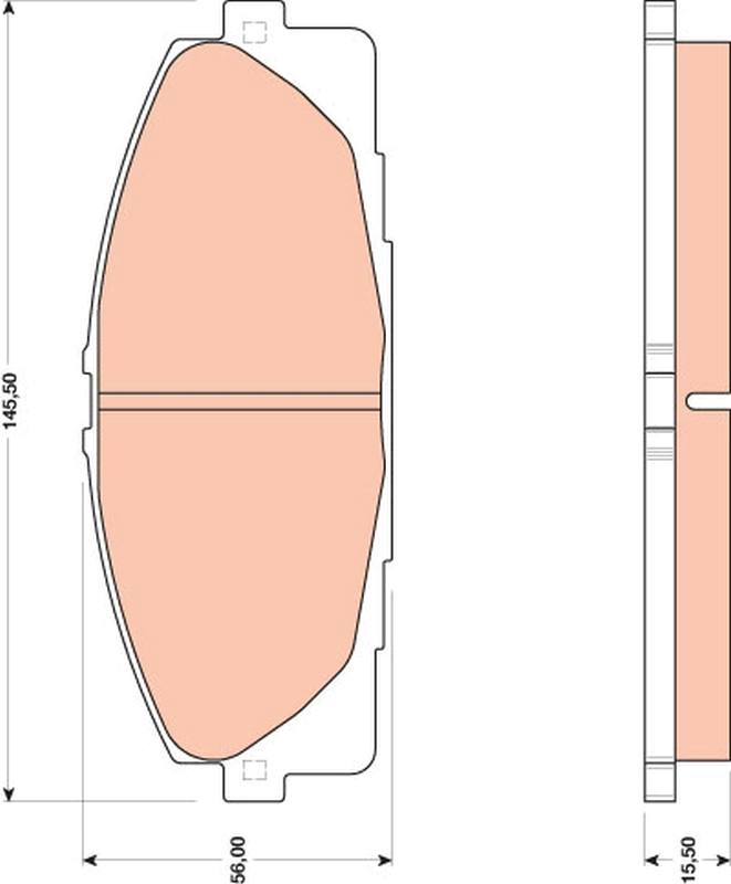 Set placute frana